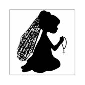 Praying Girl Gummistempel (Prägung)