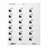 Praying-Hände-Adresslisten Adressaufkleber (Vorne)