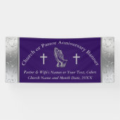 Praying Handpastor oder Church Anniversary Banner (Horizontal)