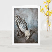 Praying Hands, Albrecht Durer Karte (Gelbe Blume)