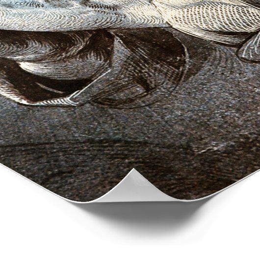 Praying Hands, Albrecht Durer Poster (Ecke)