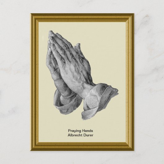 Praying Hands Albrecht Durer Postkarte (Vorderseite)