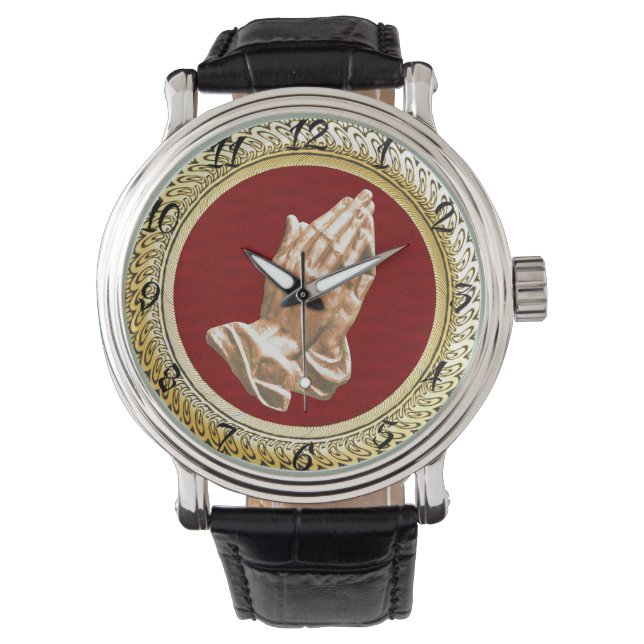 PRAYING HANDS ARMBANDUHR (Vorderseite)