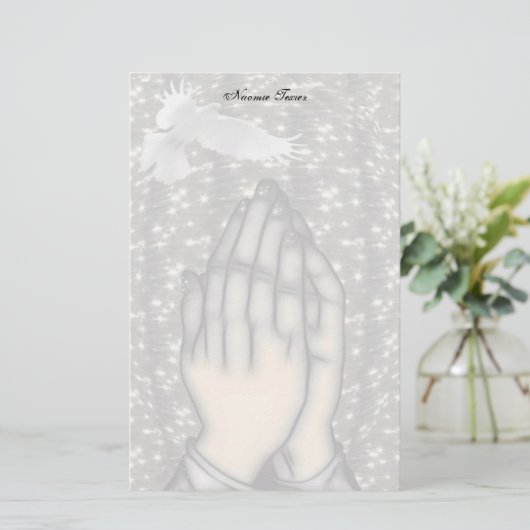 Praying Hands Briefpapier (Stehend Vorderseite)