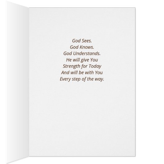 Praying Hands-Ermutigungskarte (Innen (Rechts))