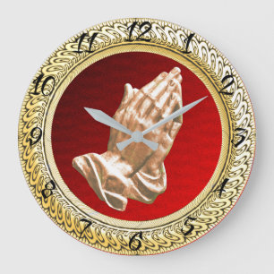 PRAYING HANDS GROßE WANDUHR