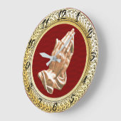 PRAYING HANDS GROßE WANDUHR (Winkel)