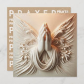 Praying Hands In Soft White Tones (Vorne/Hinten)