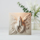 Praying Hands In Soft White Tones (Stehend Vorderseite)