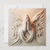 Praying Hands In Soft White Tones (Vorderseite)