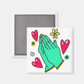 PRAYING HANDS MAGNET (Vorderseite/Rückseite)