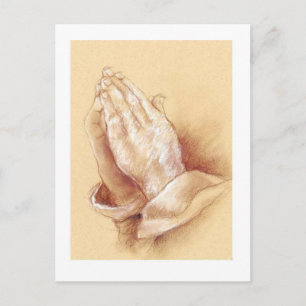 Praying Hands Postcard Postkarte
