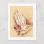 Praying Hands Postcard Postkarte (Vorderseite)