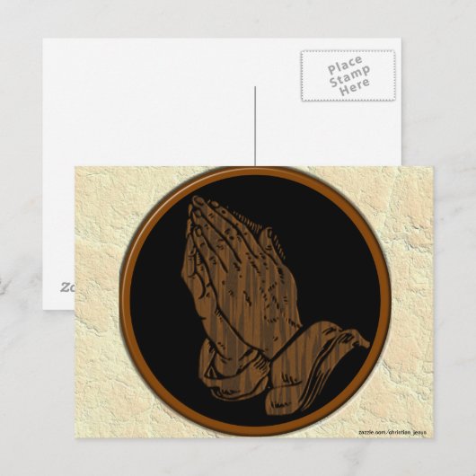 PRAYING HANDS POSTKARTE (Vorne/Hinten)