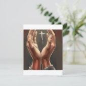 Praying Hands Stationery Card Feiertagskarte (Stehend Vorderseite)