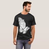 Praying Hands T Shirt - Coole Christliche religiös (Vorne ganz)