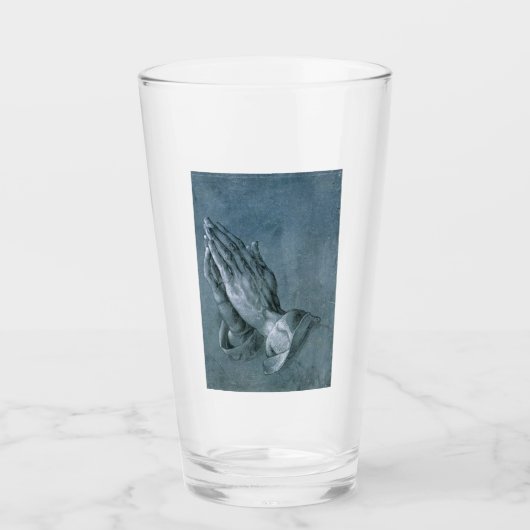 Praying Hands (von Albrecht Dürer) Glas (Vorderseite)