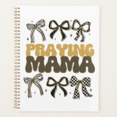 Praying Mama Croquette Bow Affirmation Floral Planer (Vorderseite)