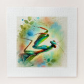 Praying Mantis 031024AREF144 - Watercolor Puzzle (Horizontal)