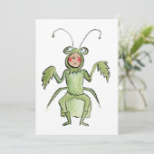 Praying Mantis Einladung (Stehend Vorderseite)