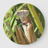 Praying Mantis Große Wanduhr (Vorderseite)