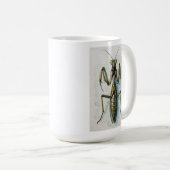 Praying Mantis watercolor painting insect art Kaffeetasse (VorderseiteRechts)