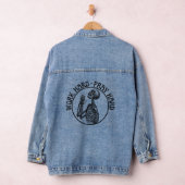 PRAYING SKELETON ARBEIT HARD PRAY HARTE SCHWARZ TE JEANSJACKE (Hangar)