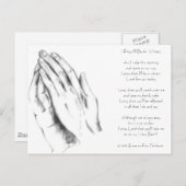 Prayinghand, ich bete, ich werde Zeuge seinAls ich Postkarte (Vorne/Hinten)