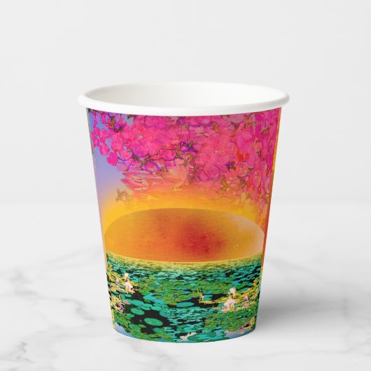 PRAYMANTIS AM SONNENSATZ PAPPBECHER (Vorderseite)