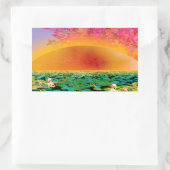 PRAYMANTIS AM SONNENSATZ RECHTECKIGER AUFKLEBER (Tasche)