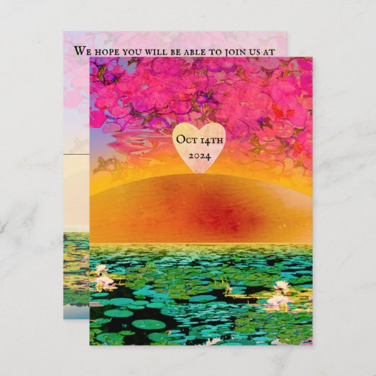 PRAYMANTIS AM SONNENSATZ RSVP KARTE (Vorne/Hinten)