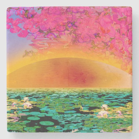 PRAYMANTIS AM SONNENSATZ STEINUNTERSETZER (Vorderseite)