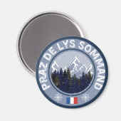 Praz De Lys Sommand Skistation Magnet (Vorderseite/Rückseite)