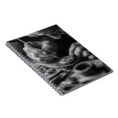 Präzise Hände Schwarz-weißer Watchmaker-Notebook Notizblock (Rechte Seite)