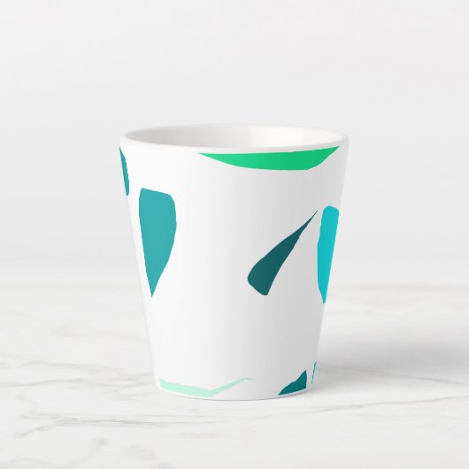 Präzise Illustration latte Tasse (Vorderseite)