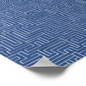 Präzises monochromes Design: Nahtloses Laserraster Poster (Ecke)