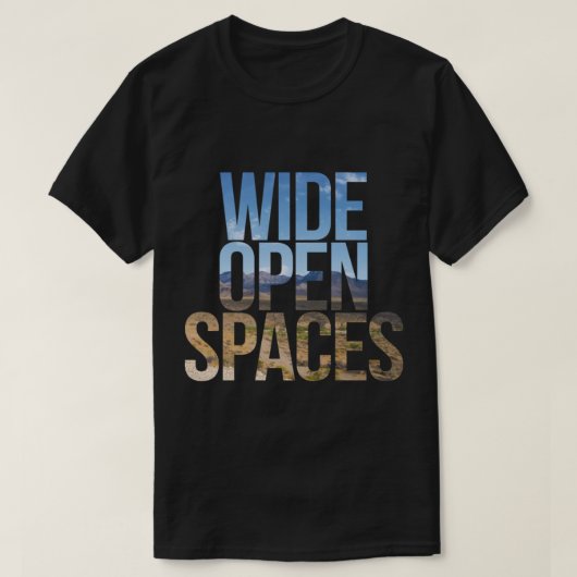 PRÄZISIERTE BREITE OPEN SPACES T-Shirt (Design vorne)