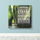 Präzisiertes Abenteuer #3 (12x12) Leinwanddruck (Insitu (Holzboden))