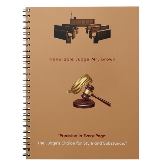 "Präzision auf jeder Seite: Die Entscheidung des R Notizblock (Vorderseite)