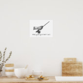 Präzision in jedem Wurf Poster (Küche)
