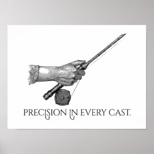 Präzision in jedem Wurf Poster