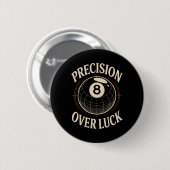 Präzision über Luch 8 Billard Retro Button (Vorne & Hinten)