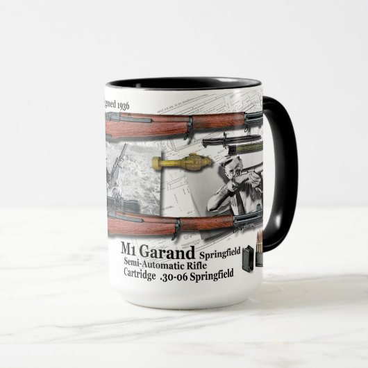 Präzisions-Kaffee-Tasse 1936 Springfields M1 Tasse (VorderseiteRechts)