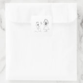 Präzisionsaufkleber für Knie Quadratischer Aufkleber (Tasche)