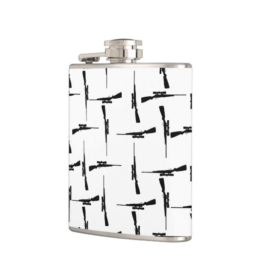 Präzisionskleidung: Jagdmotiv Schwarz/Weiß P Flachmann (Links)