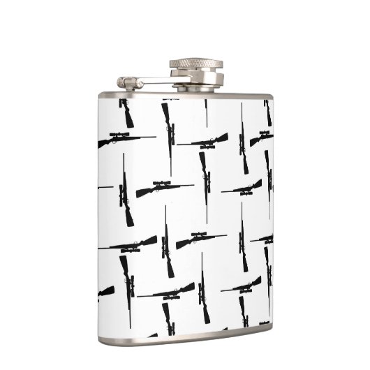 Präzisionskleidung: Jagdmotiv Schwarz/Weiß P Flachmann (Rechts)