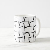 Präzisionskleidung: Jagdmotiv Schwarz/Weiß P Kaffeetasse (VorderseiteRechts)