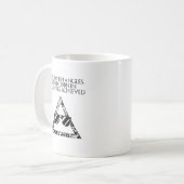 Präzisionswinkel Perfektion beim Mathematiklernen Kaffeetasse (Vorderseite Links)