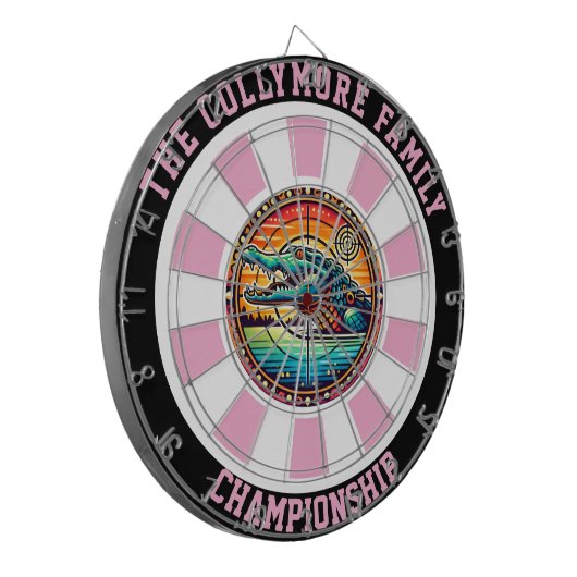 Präzisionsziel am Krokodilsee Dartscheibe (Vorderseite Links)