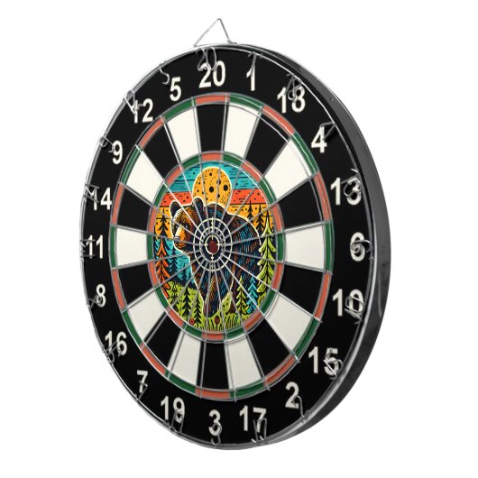 Präzisionsziel für den Bärenwald Dartscheibe (Vorderseite rechts)